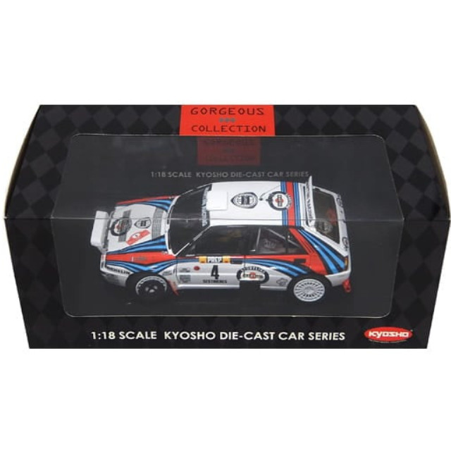[MDL] 1/18 ランチア・デルタ HFインテグラーレ ’92 モンテカルロ MICHELIN #4(ホワイト) 「GORGEOUS COLLECTION」  完成品 ミニカー(08342A) 京商