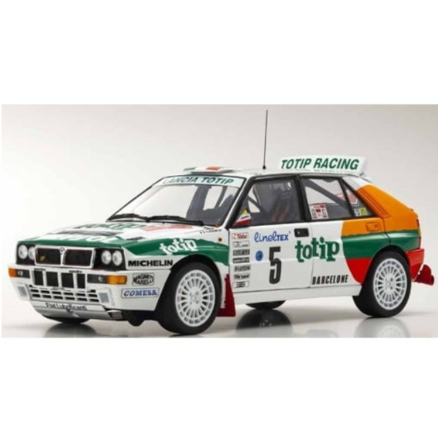 [MDL] 1/18 LANCIA DELTA HF INTEGRALE 1993 Monte Carlo totip #5(ホワイト×グリーン×オレンジ)  完成品 ミニカー(KS08348F) 京商