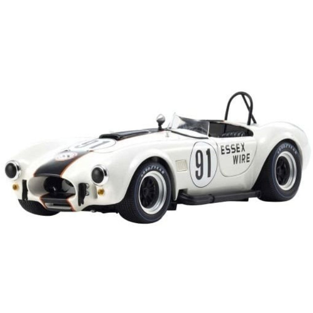 [MDL] 1/18 シェルビー コブラ 427 S/C ESSEX WIRE #91(ホワイト×ダークブルー)  完成品 ミニカー(KS08047EW) 京商