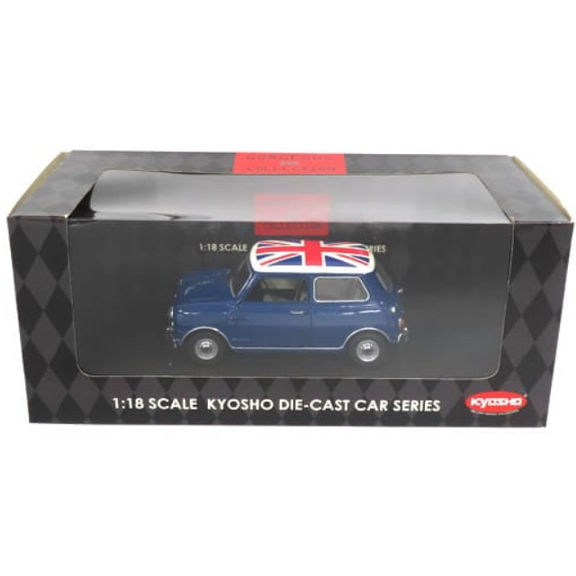 [MDL] 1/18 MORRIS MINI COOPER 1275S(ブルー×レッド×ホワイト)  完成品 ミニカー(08101BU) 京商