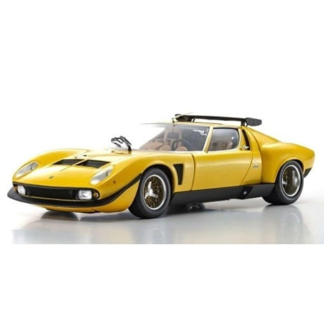 [MDL] 1/18 ランボルギーニ ミウラ SVR(イエロー/ブラック)  完成品 ミニカー(KS08319GY) 京商