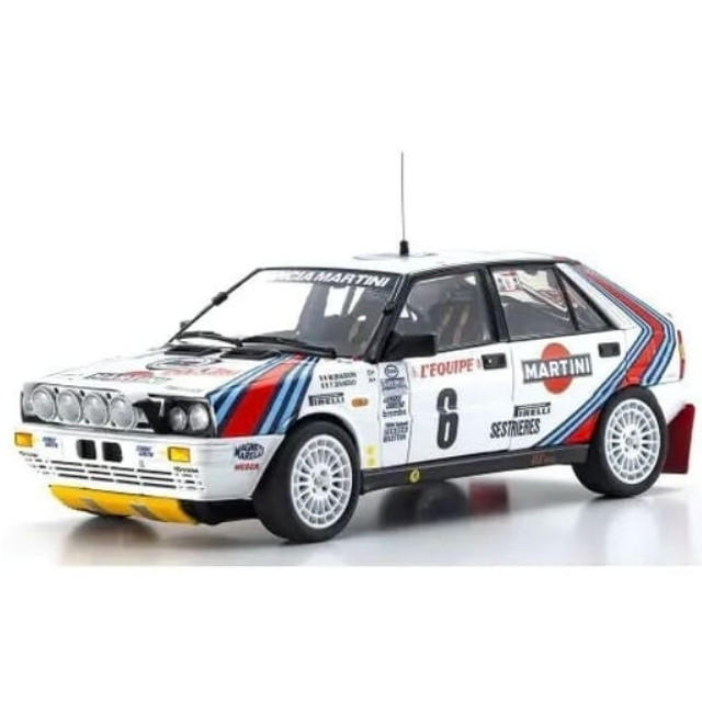 [MDL] 1/18 ランチア デルタ HF 4WD モンテカルロ 『チーム ランチア マルティニ』 1987 #6  完成品 ミニカー(KS08960A) 京商