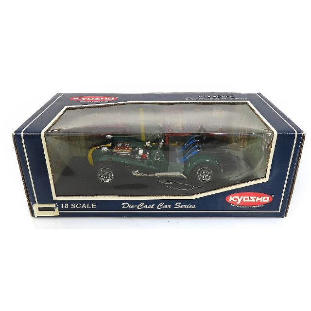 [MDL] 1/18 CATERHAM SUPER SEVEN(グリーン×イエローライン)  完成品 ミニカー(7020GY) 京商