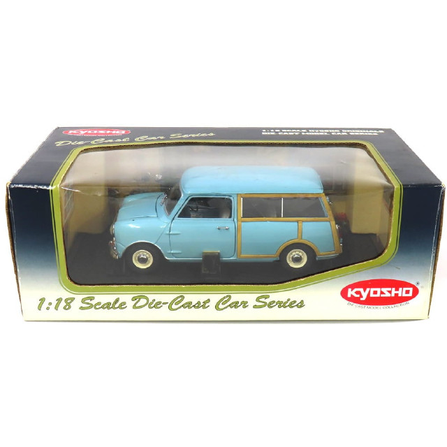 [MDL] 1/18 オースチン ミニ カントリーマン(ブルー×ベージュ)  完成品 ミニカー(08191B) 京商