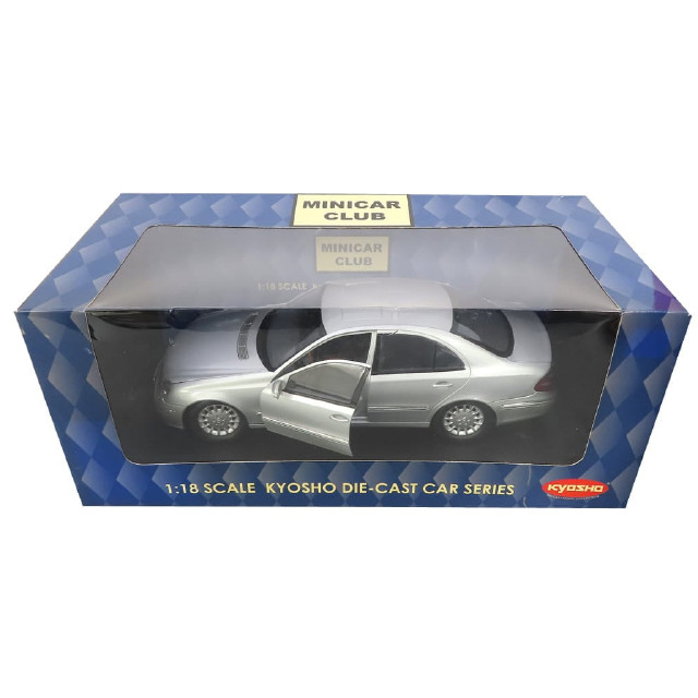 [MDL] 1/18 Mercedes Benz E-class sedan(シルバー) 「MINICAR CLUB」  完成品 ミニカー(09002S) 京商