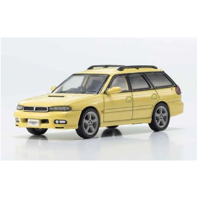 [MDL] 1/64 No.19 SUBARU Legacy Touring Wagon(イエロー) 「KYOSHO 64 Collection Vol.3 SUBARU」 ファミリーマート限定  完成品 ミニカー(K07116A) 京商