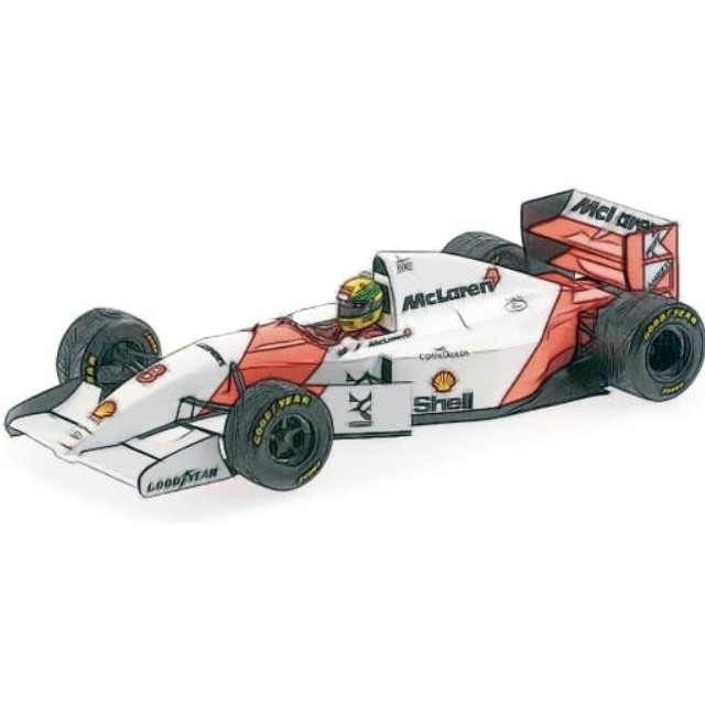 [MDL] 1/18 マクラーレン フォード MP4/8 アイルトン・セナ ヨーロピアンGP 1993 ウィナー フラッグ付き/ウェザリング仕様 「MINICHAMPS」 完成品 ミニカー(540933818) MINICHAMPS(ミニチャンプス)
