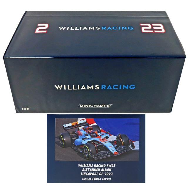 [MDL] 1/18 ウィリアムズ レーシング FW45 アレクサンダー・アルボン シンガポールGP 2023 「MINICHAMPS」 完成品 ミニカー(117231623) MINICHAMPS(ミニチャンプス)