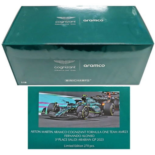[MDL] 1/18 アストン マーティン アラムコ コグニザント フォーミュラ ワン チーム AMR23 フェルナンド・アロンソ サウジアラビアGP 2023 3位入賞 「MINICHAMPS」 完成品 ミニカー(117230214) MINICHAMPS(ミニチャンプス)