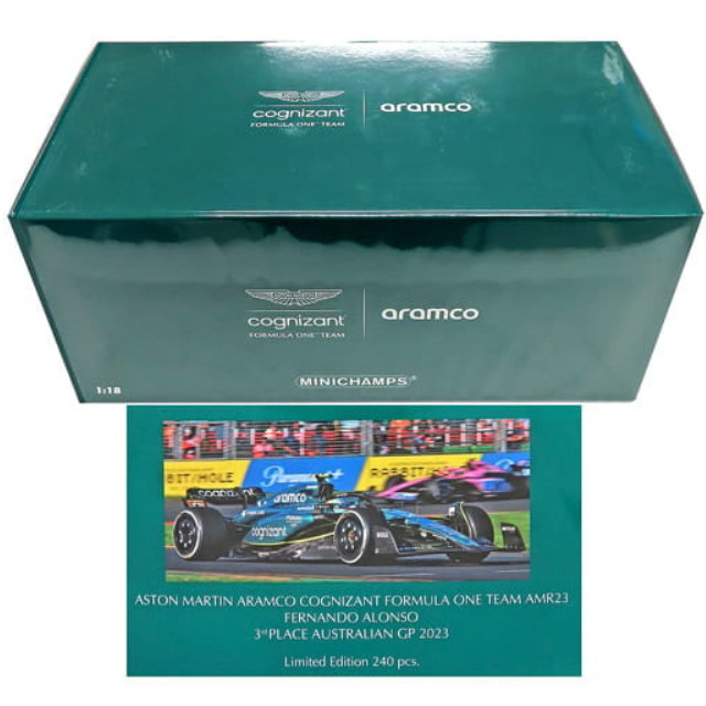 [MDL] 1/18 アストン マーティン アラムコ コグニザント フォーミュラ ワン チーム AMR23 フェルナンド・アロンソ オーストラリアGP 2023 3位入賞 「MINICHAMPS」 完成品 ミニカー(117230314) MINICHAMPS(ミニチャンプス)