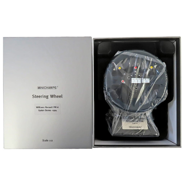 [MDL] 1/2 ステアリングホイール ウィリアムズ FW16 アイルトン・セナ 1994 「MINICHAMPS」 完成品 ミニカー(254940002) MINICHAMPS(ミニチャンプス)