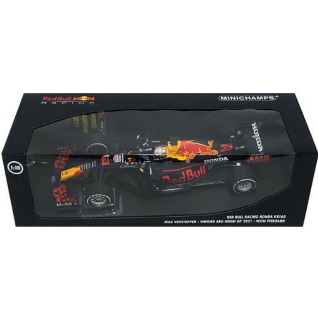 [MDL] 1/18 レッド ブル レーシング ホンダ RB16B マックス・フェルスタッペン アブダビGP 2021 ウィナー ワールドチャンピオン ピットボード付 「MINICHAMPS」 完成品 ミニカー(110212333) MINICHAMPS(ミニチャンプス)