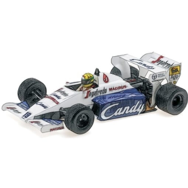 [MDL] 1/43 トールマン ハート TG184 アイルトン・セナ モナコGP 1984 2位入賞 ウェザリング仕様 「MINICHAMPS」 完成品 ミニカー(540843399) MINICHAMPS(ミニチャンプス)