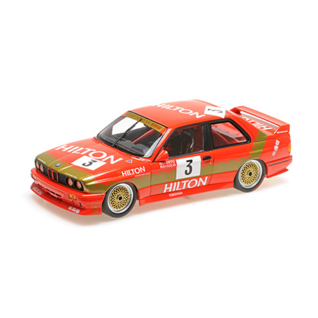 [MDL] 1/18 BMW M3 『SCHNITZER-BMW』 ROBERTO・RAVAGLIA マカオ ギアレース 1987 ウィナー #3 「MINICHAMPS」 完成品 ミニカー(155872003) MINICHAMPS(ミニチャンプス)