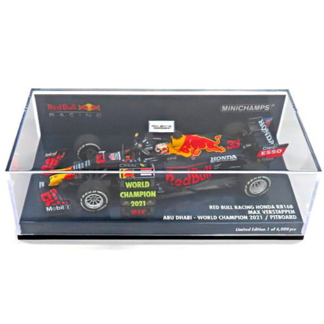 [MDL] 1/43 レッド ブル レーシング ホンダ RB16B マックス・フェルスタッペン アブダビGP 2021 ウィナー ワールドチャンピオン ピットボード付 「MINICHAMPS」 完成品 ミニカー(410212333) MINICHAMPS(ミニチャンプス)