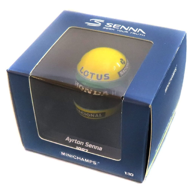 [MDL] 1/10 ヘルメット アイルトン・セナ 1987 「MINICHAMPS」 完成品 ミニカー(540388712) MINICHAMPS(ミニチャンプス)