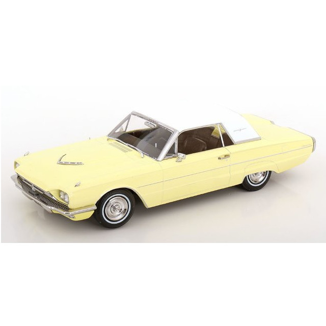 [MDL] 1/18 Ford Thunderbird Hardtop Coupe(フォード サンダーバード ハードトップ クーペ) 1966 ライトイエロー/ホワイト 完成品 ミニカー(KKDC181344) KK scale(ケーケースケール)