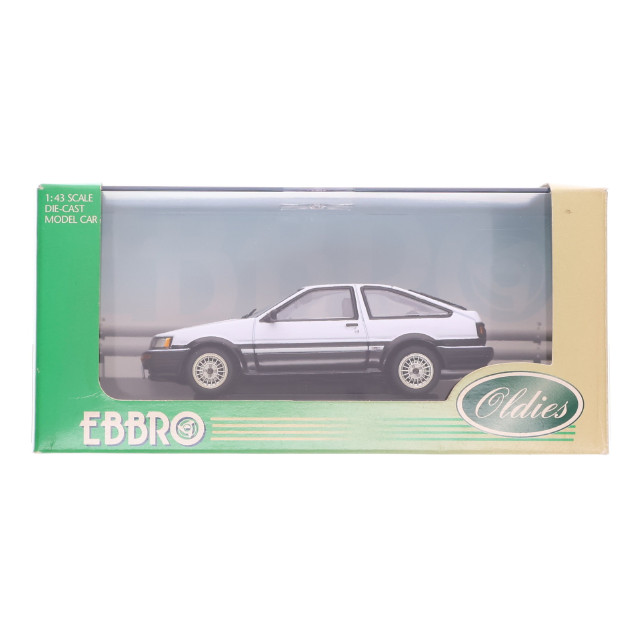 [MDL] 1/43 TOYOTA COROLLA LEVIN(トヨタ カローラレビン) AE86(ホワイト×ブラック) Oldies 完成品 ミニカー(43271) EBBRO(エブロ)