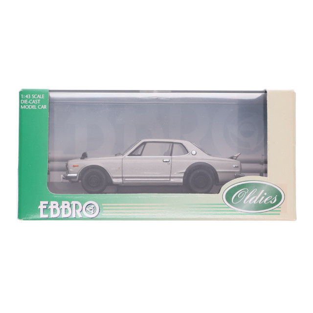 [MDL] 1/43 NISSAN SKYLINE(スカイライン) GT-R KPGC10 1970(シルバー) Oldies 完成品 ミニカー(172) EBBRO(エブロ)