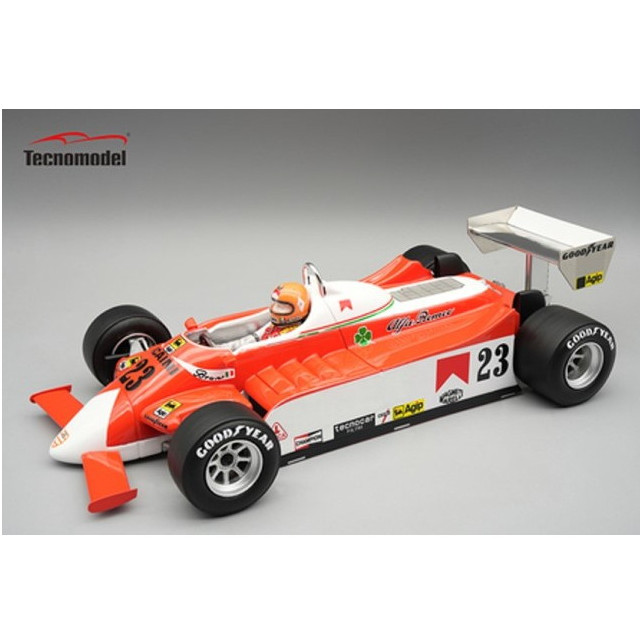 [MDL] 1/18 アルファロメオ 179 アメリカGP 1980 B.Giacomelli ドライバーフィギュア付き 完成品 ミニカー(TMD18-421B) Tecnomodel(テクノモデル)
