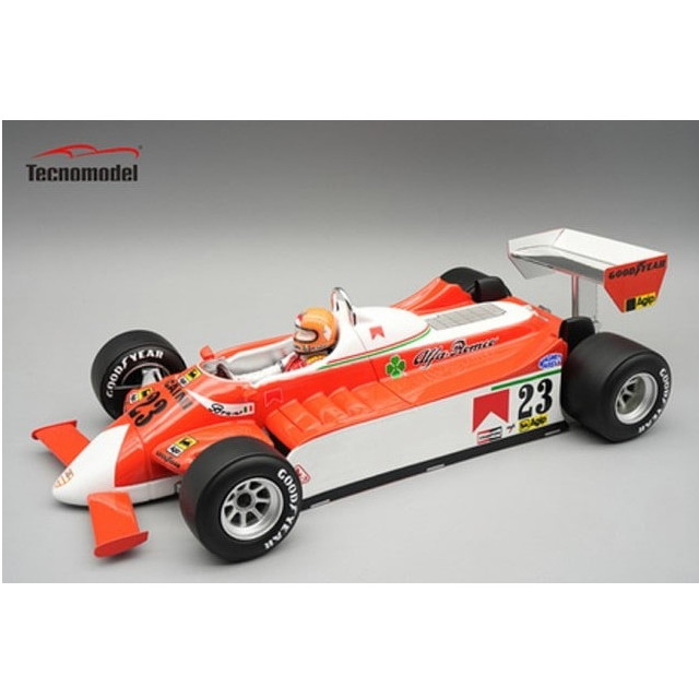 [MDL] 1/18 アルファロメオ 179 モナコGP 1980 Bruno Giacomelli ドライバーフィギュア付き 完成品 ミニカー(TMD18-421D) Tecnomodel(テクノモデル)