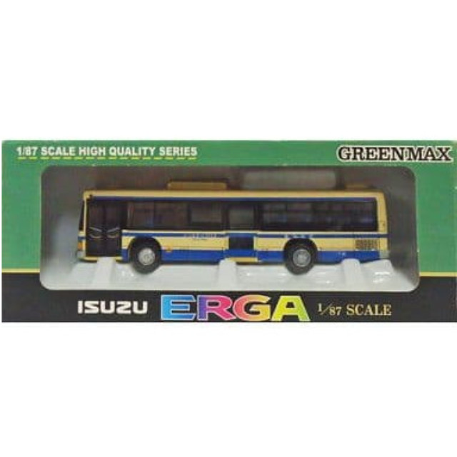[MDL] 1/87 いすずエルガ ノンステップ 横浜市営バスタイプ(ベージュ×ブルー) 完成品 ミニカー(3006) GREENMAX(グリーンマックス)
