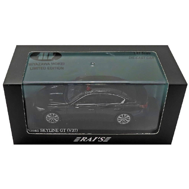 [MDL] 1/43 Nissan SKYLINE GT V37 2022 警察本部刑事部機動捜査隊車両(ブラック) 宮沢模型特注 完成品 ミニカー(HL432201) RAI'S(レイズ)