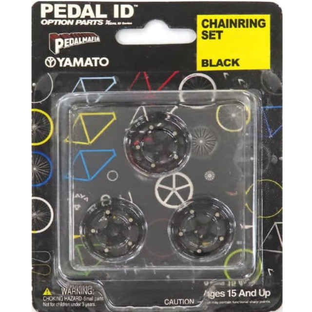 [MDL] 1/9 CHAINRING SET(ブラック) 「PEDAL ID」 完成品 ミニカー YAMATO(やまと)