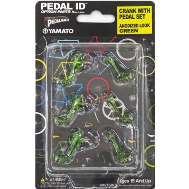 [MDL] (単品) 1/9 CRANK WITH PEDAL SET(アノディゼッドルックグリーン) 「PEDAL ID」 完成品 ミニカー YAMATO(やまと)