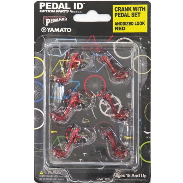[MDL] (単品) 1/9 CRANK WITH PEDAL SET(アノディゼッドルックレッド) 「PEDAL ID」 完成品 ミニカー YAMATO(やまと)