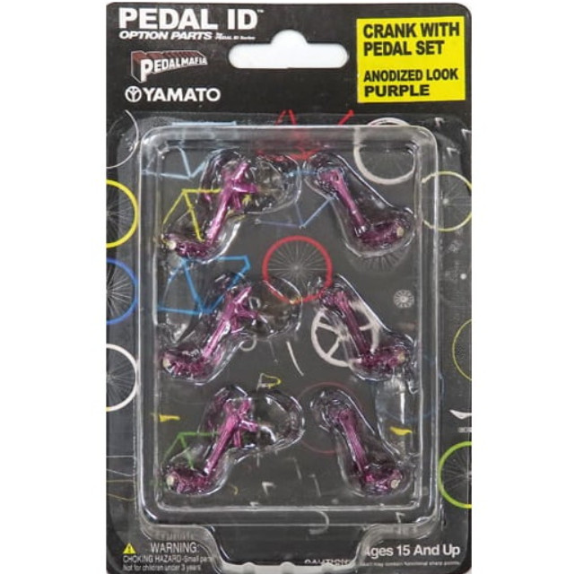 [MDL] (単品) 1/9 CRANK WITH PEDAL SET(アノディゼッドルックパープル) 「PEDAL ID」 完成品 ミニカー YAMATO(やまと)