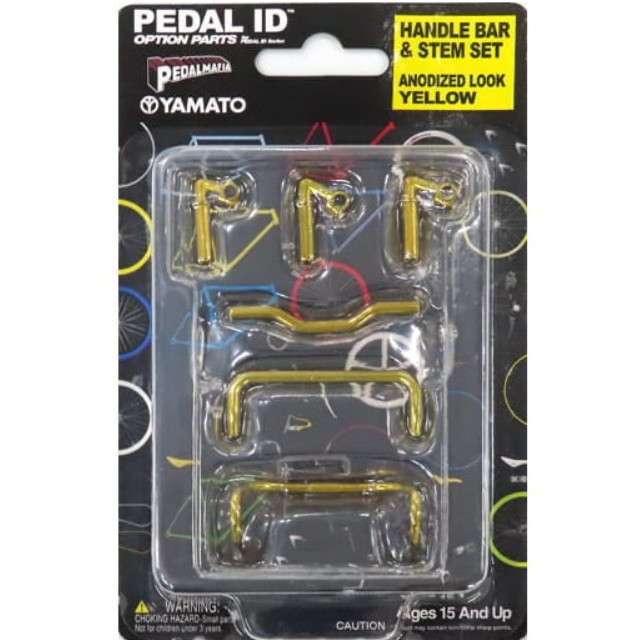[MDL] 1/9 HANDLE BAR ＆ STEM SET(アノディゼッドルックイエロー) 「PEDAL ID」 完成品 ミニカー YAMATO(やまと)