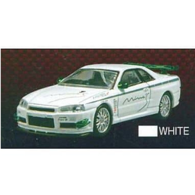 [MDL] (単品) 1/64 Mine’s R34 SKYLINE GT-R (’99) ホワイト オプションミニカーコレクション 完成品 ミニカー アオシマ