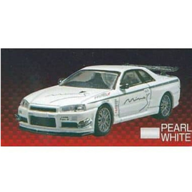 [MDL] (単品) 1/64 Mine’s R34 SKYLINE GT-R (’99) パールホワイト オプションミニカーコレクション 完成品 ミニカー アオシマ