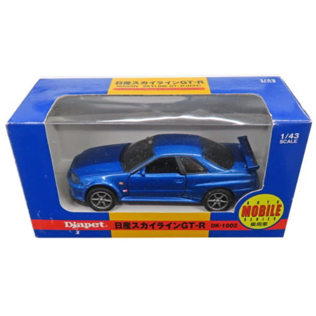 [MDL] 1/43 日産スカイラインGT-R R34(ブルー) 「ダイヤペット」  完成品 ミニカー(DK-1002) アガツマ