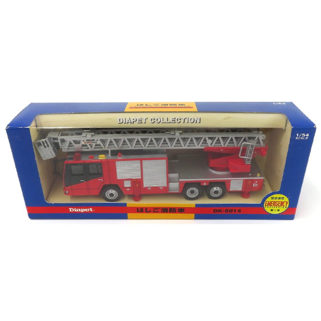 [MDL] 1/54 はしご消防車(レッド×シルバー) 「ダイヤペット 緊急車両 働く車シリーズ」  完成品 ミニカー(DK-5014) アガツマ