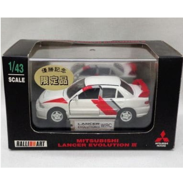 [MDL] 1/43 MITSUBISHI LANCER EVOLUTION III WRC(ホワイト×レッド) 完成品 ミニカー(45940) エポック社