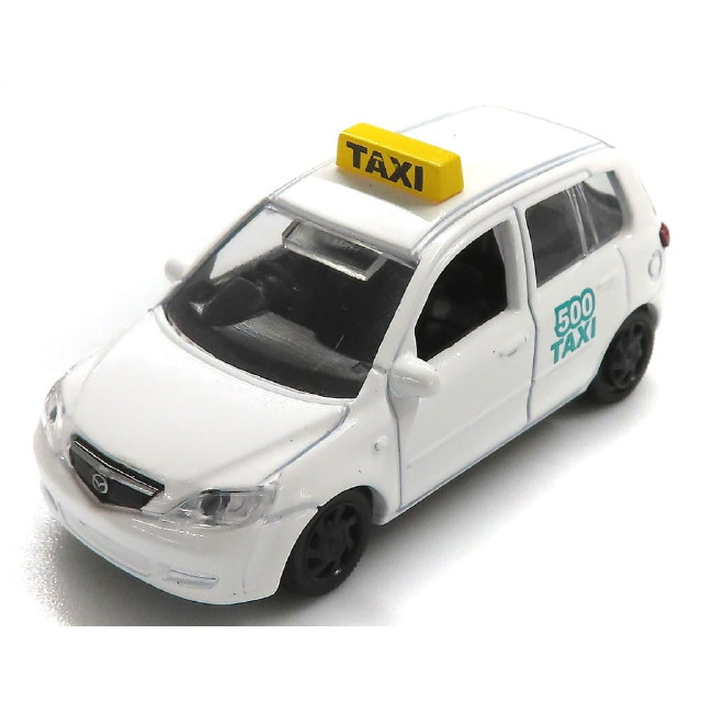 [MDL] (単品) マツダ デミオ タクシー(ホワイト) 「カプセルエムテック がんばれ!はたらくクルマ VOL.5」 完成品 ミニカー エポック社