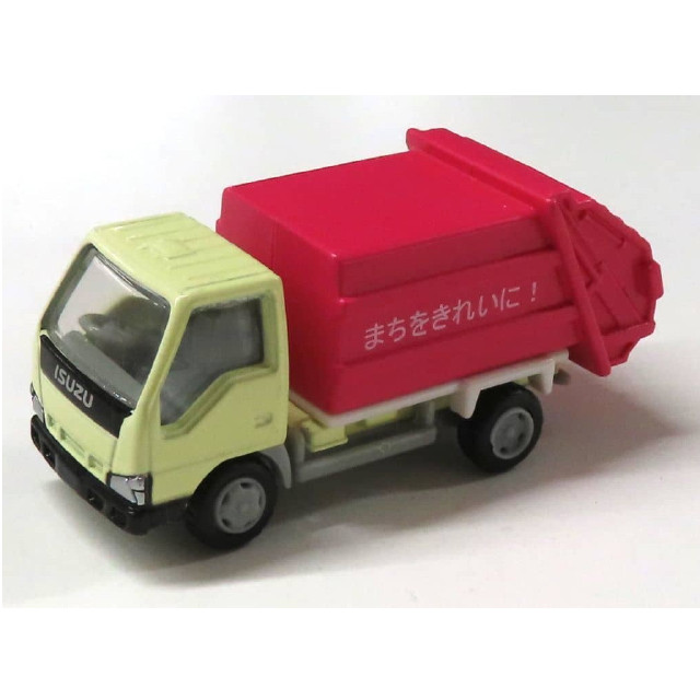 [MDL] (単品) いすずエルフ じんかい車(クリーム×オレンジ) 「カプセルエムテック がんばれ!はたらくクルマ トラック＆建機スペシャル」 完成品 ミニカー エポック社