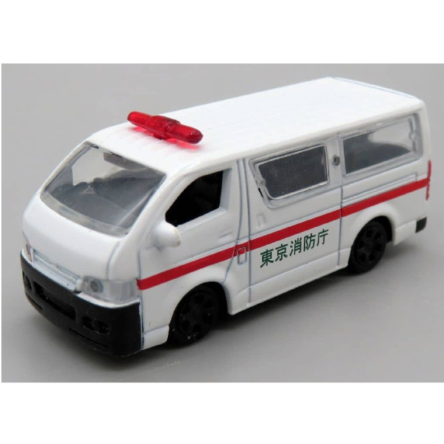 [MDL] (単品) トヨタ ハイエース 救急車 東京消防庁(ホワイト×レッド) 「カプセルエムテック VOL.8 がんばれ!はたらくクルマ」 完成品 ミニカー エポック社