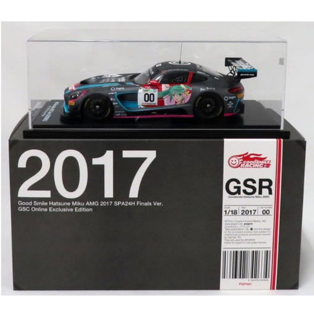 [MDL] 1/18 グッドスマイル 初音ミク AMG 2017 SPA24H 決勝 ver. TOTAL #00(ブラック×レッド×ライトブルー) 「初音ミク GTプロジェクト」 GSCオンライン限定版 完成品 ミニカー グッドスマイルレーシング