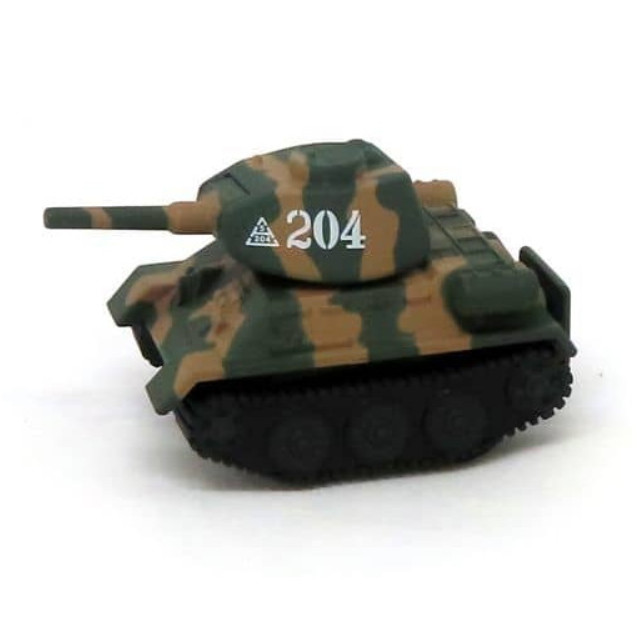 [MDL] (単品) ちびっこチョロQ T34 #204(二色迷彩) 「ちびっこコンバットチョロQ MISSION 01」 完成品 ミニカー タカラ