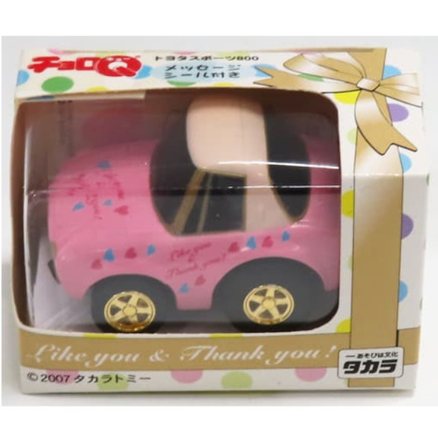 [MDL] チョロQ トヨタスポーツ800 Like you ＆ Thank you!(ピンク×ライトピンク) 完成品 ミニカー タカラ