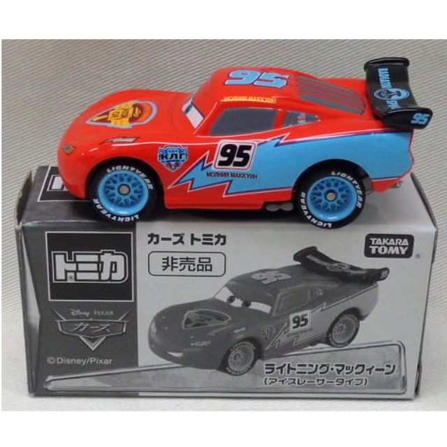 [MDL] ライトニング・マックィーン アイスレーサータイプ(レッド×ライトブルー) 「カーズ・トミカ」 トイザらスキャンペーン品 完成品 ミニカー タカラトミー