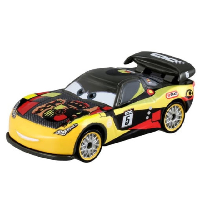 [MDL] ミゲル・カミーノ カーボンレーサータイプ(イエロー×レッド) 「カーズ・トミカ」 完成品 ミニカー タカラトミー