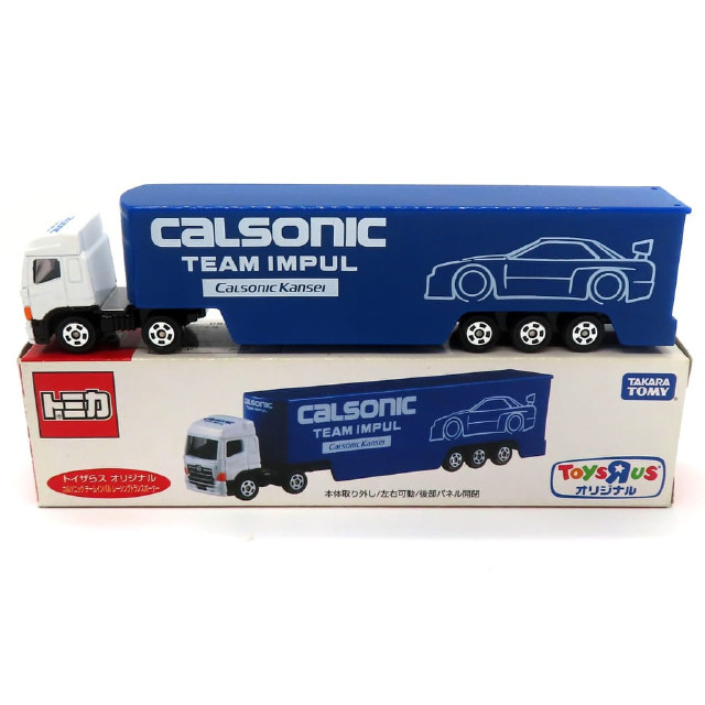 [MDL] (単品) カルソニック チームインパル レーシングトランスポーター(ブルー×ホワイト/中国製) 「トミカ」 トイザらスオリジナル 完成品 ミニカー タカラトミー