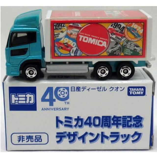 [MDL] 日産ディーゼル クオン トミカ40周年記念デザイントラック(グリーン×ホワイト×レッド) 「トミカ」 非売品モデル 完成品 ミニカー タカラトミー