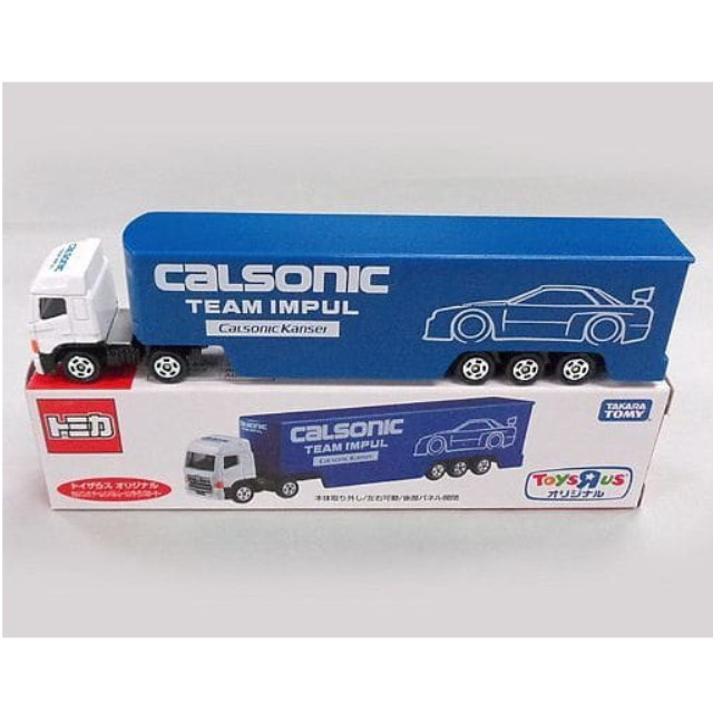 [MDL] (単品) カルソニック チームインパル レーシングトランスポーター(ブルー×ホワイト/ベトナム製) 「トイザらスオリジナル トミカ」 完成品 ミニカー タカラトミー