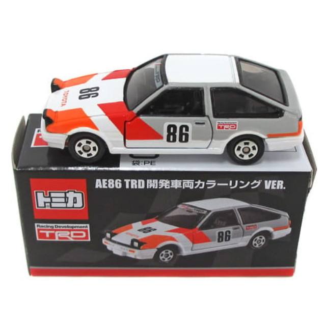 [MDL] 1/61 AE86 TRD 開発車両カラーリング VER. #86(ホワイト×グレー×オレンジ) 「トミカ」 完成品 ミニカー タカラトミー