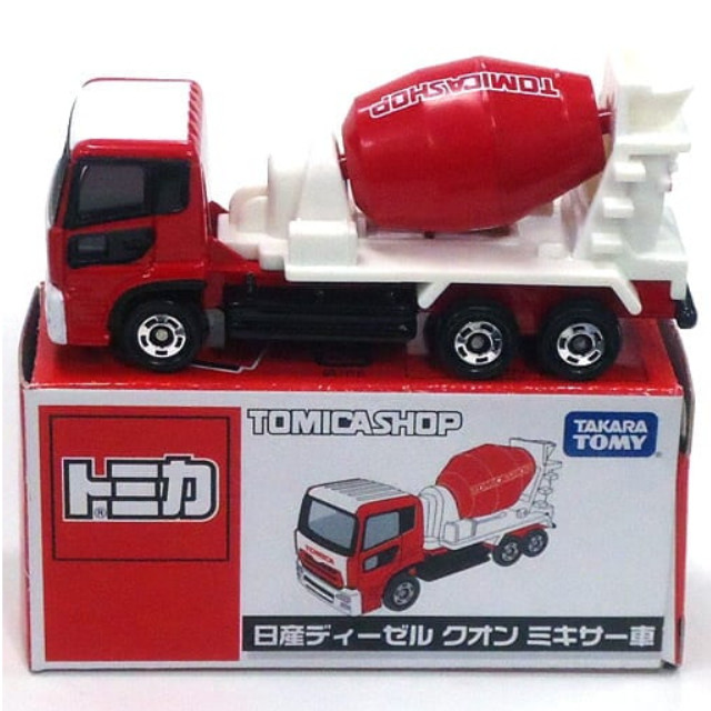 [MDL] 日産ディーゼル クオン ミキサー車(ホワイト×レッド) 「トミカ」 トミカショップ限定 完成品 ミニカー タカラトミー